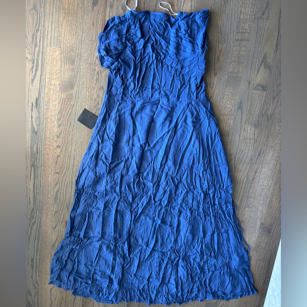 Lulu's Elegant Blue Maxi Dress - Picture 3 of 4